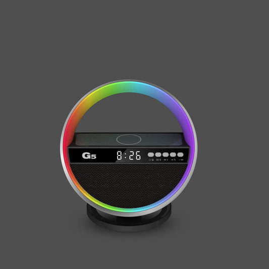 Wireless Charging Bluetooth Speaker with Colorful LED Light - Cofik