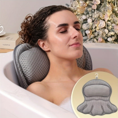 Plush Spa Bath Pillow with Soft Neck Support
