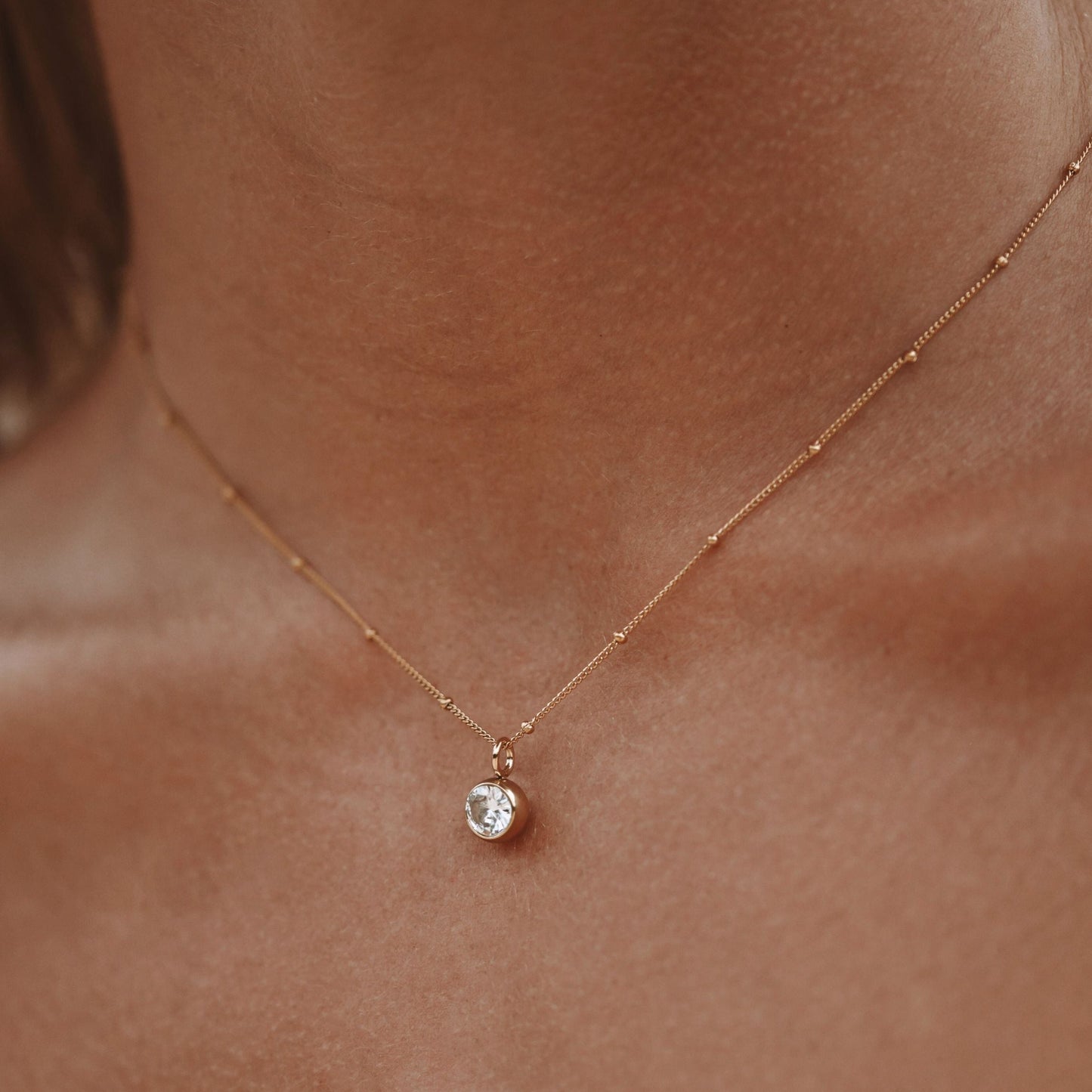 Gemstone Personalized Chain Necklace