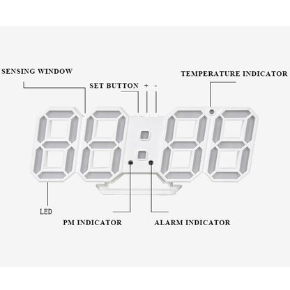 Digital LED Clock Radio Alarm