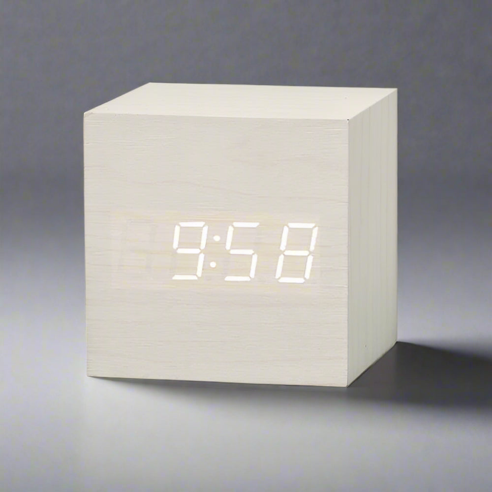 Smart LED Wooden Digital Alarm Clock