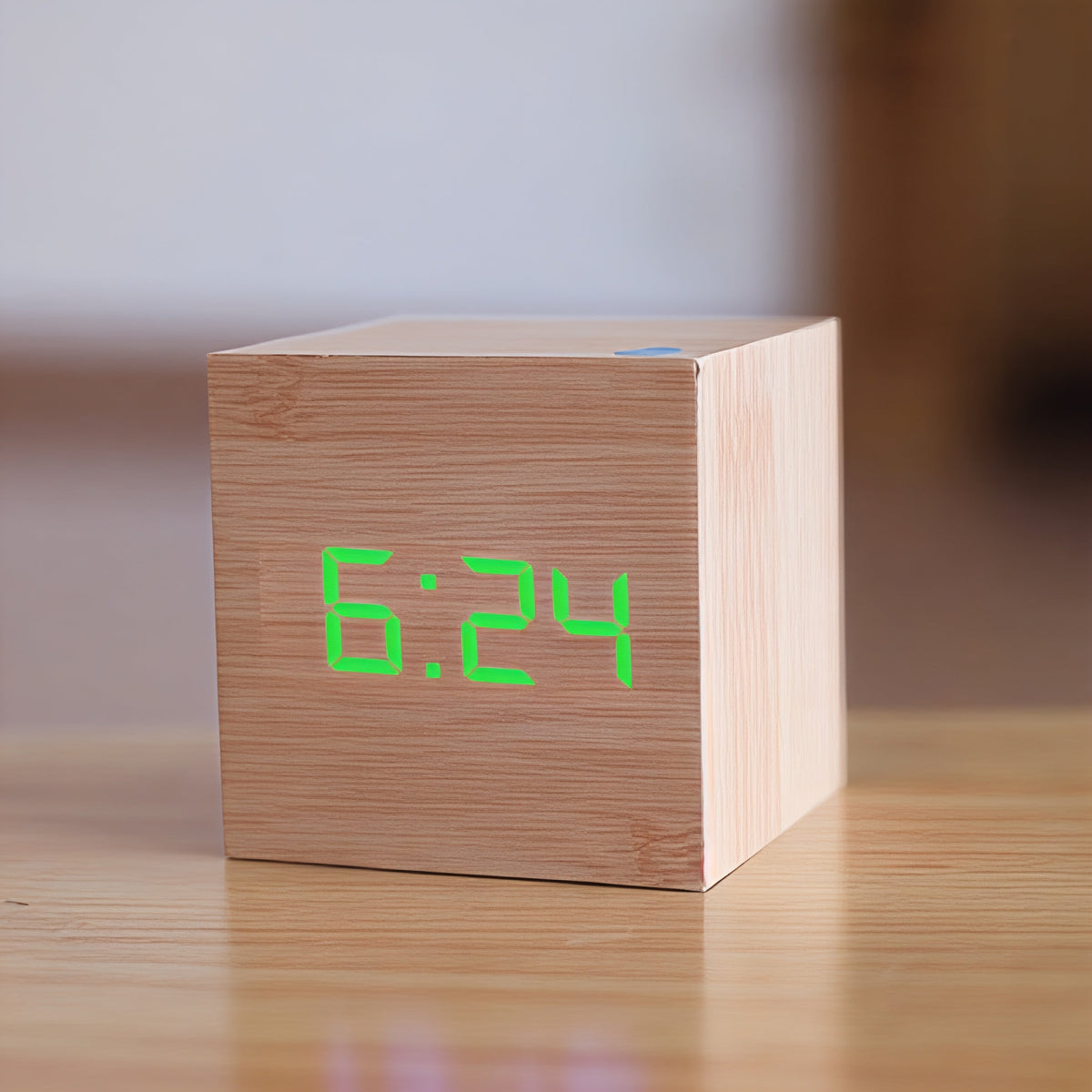 Smart LED Wooden Digital Alarm Clock