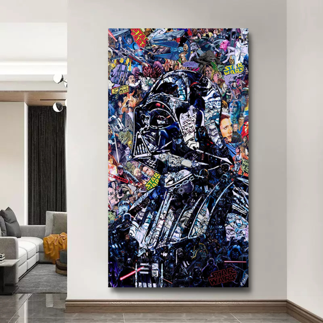 Disney Star Wars Canvas Print Darth Vader Wall Decor - Cofik