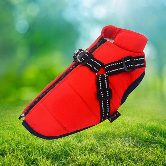Warm Insulated Dog Coat with Reflective Vest - Cofik