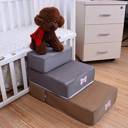 Comfortable Pet Steps for Easy Bed Access
