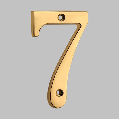Classic Solid Brass House Number Plate
