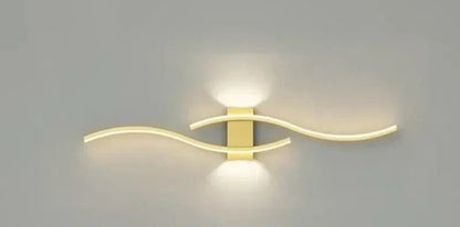 Sleek LED Wall Lamp – Contemporary Wave Design
