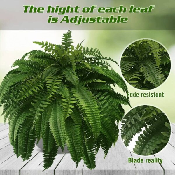 Durable Outdoor Realistic Boston Fern Plant