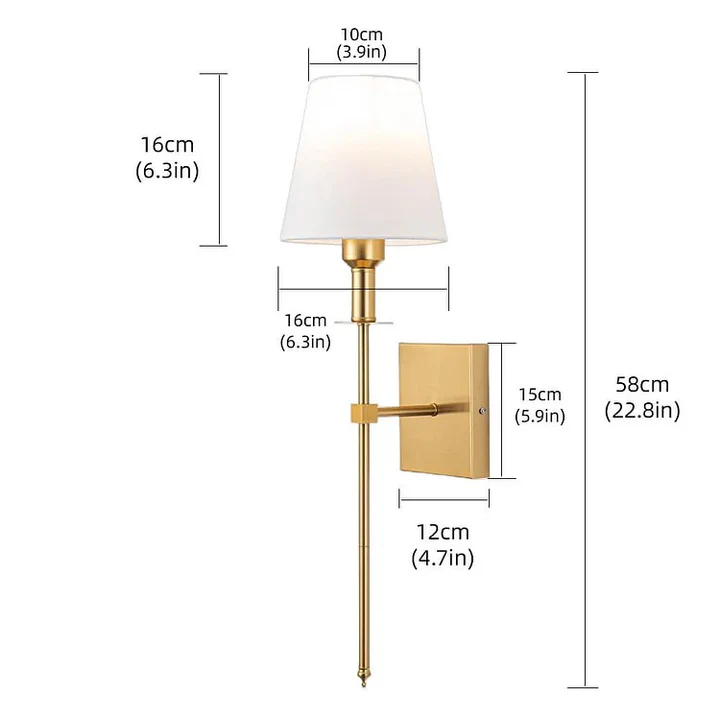 Battery Powered LED Wall Lamp Set of 2