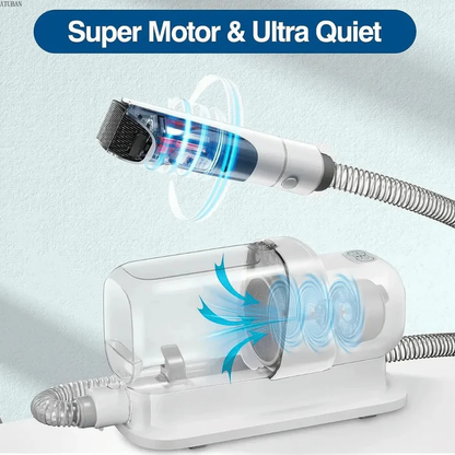 Quiet Pet Grooming Kit with Vacuum and Clippers