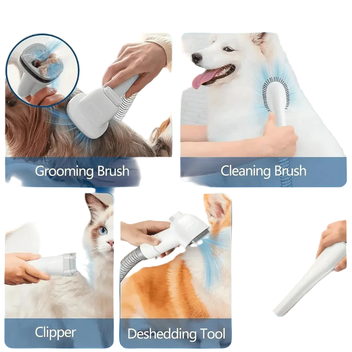 Quiet Pet Grooming Kit with Vacuum and Clippers