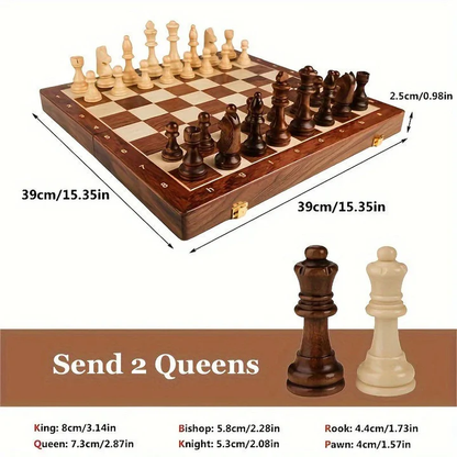 Luxury Handcrafted Wood Chess Set