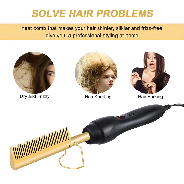 Thermal Comb for Curly and Damaged Hair