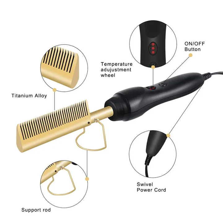 Thermal Comb for Curly and Damaged Hair