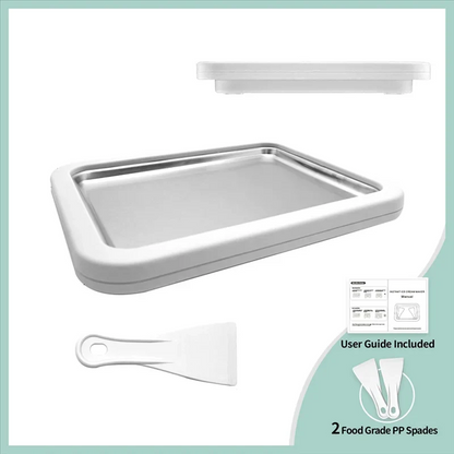 Easy Home Ice Cream Roll Machine Stainless Steel