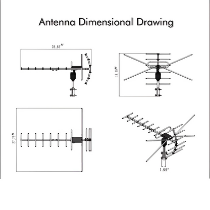 Long Range Outdoor HDTV Antenna