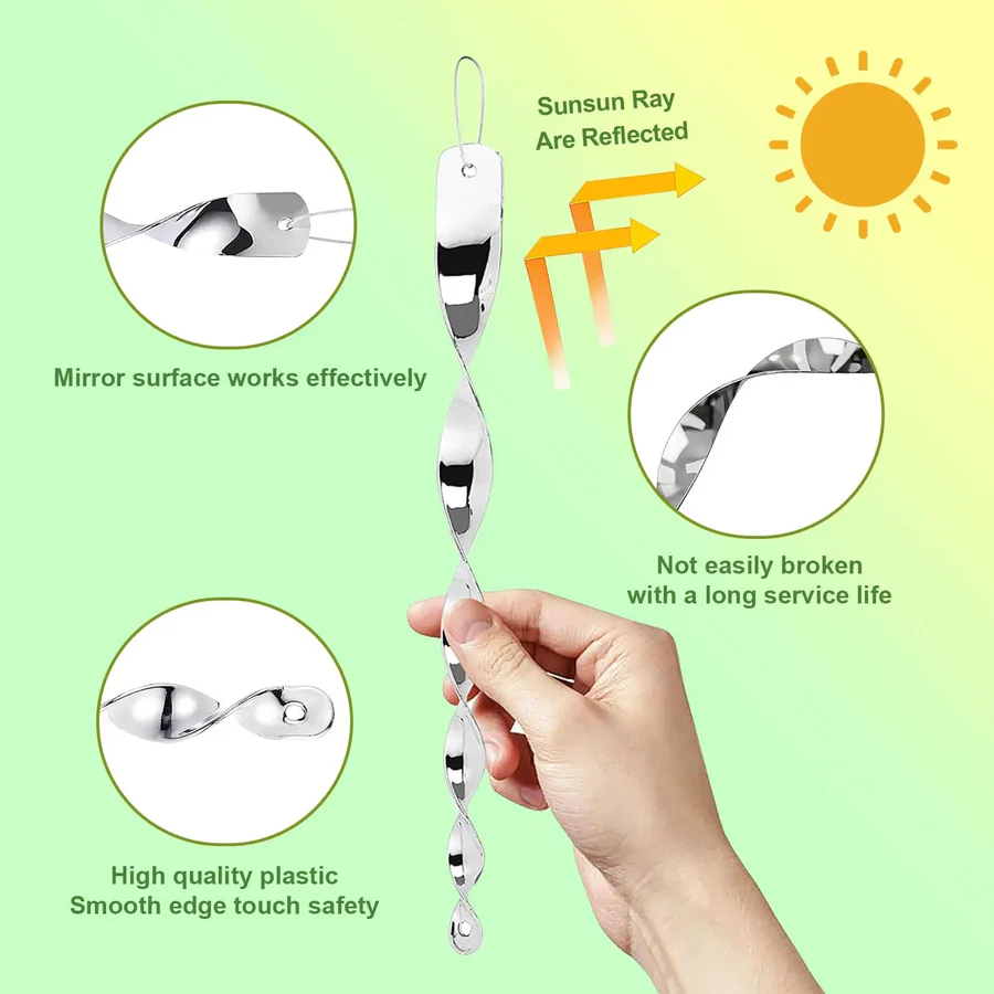 Shiny Bird Repellent Spiral Stick