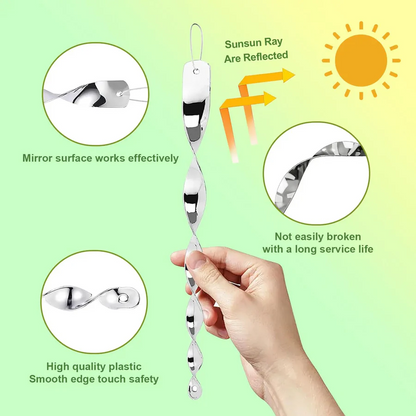 Shiny Bird Repellent Spiral Stick