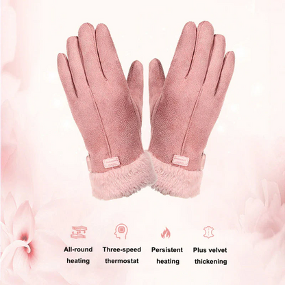 Cozy Women's Heated Touch Screen Gloves