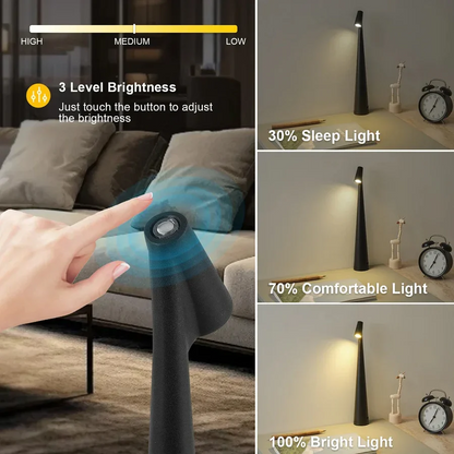 LED Reading Lamp with 3 Color Touch Dimmer