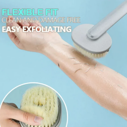 Exfoliating Shower Back Scrubber with Long Handle