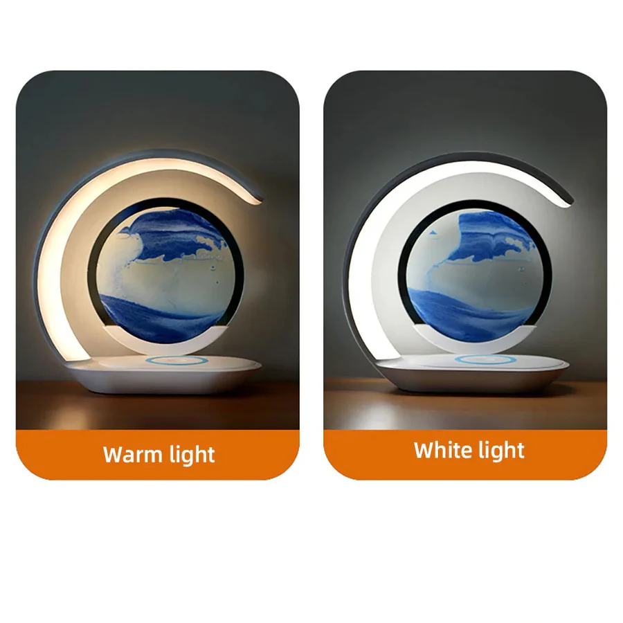 Unique LED Desk Lamp with Wireless Charging Base