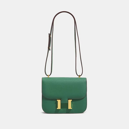 Mini Shoulder Bag with Tropical Leaf Print