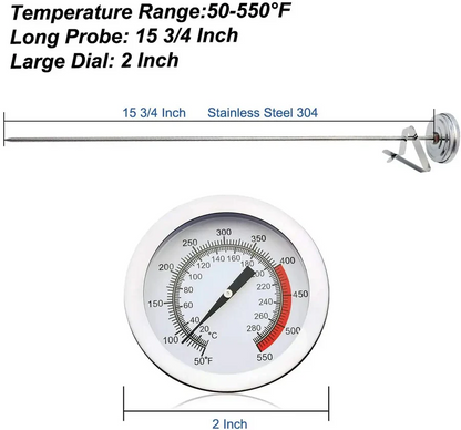 Accurate Digital Deep Fryer Thermometer with Long Probe