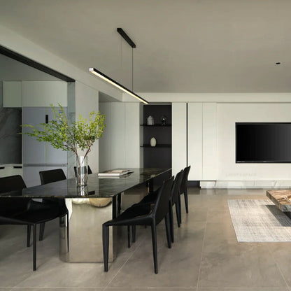 Sleek Metal Kitchen Island LED Pendant Light