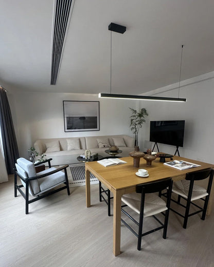 Sleek Metal Kitchen Island LED Pendant Light