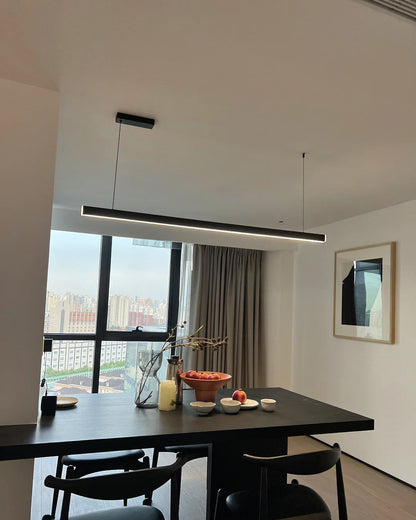 Sleek Metal Kitchen Island LED Pendant Light