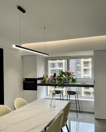Sleek Metal Kitchen Island LED Pendant Light