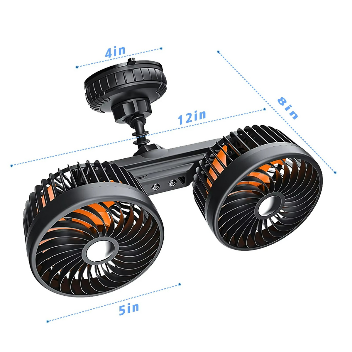 Portable Car Air Fan with Rechargeable Battery - Cofik