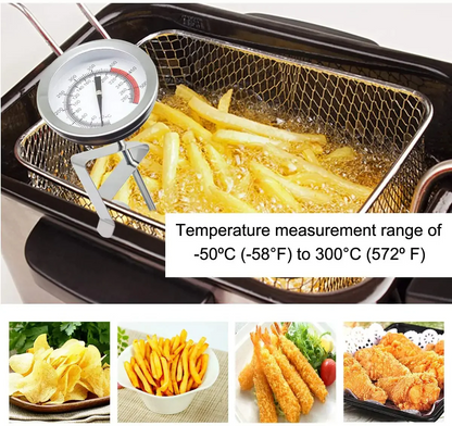 Accurate Digital Deep Fryer Thermometer with Long Probe