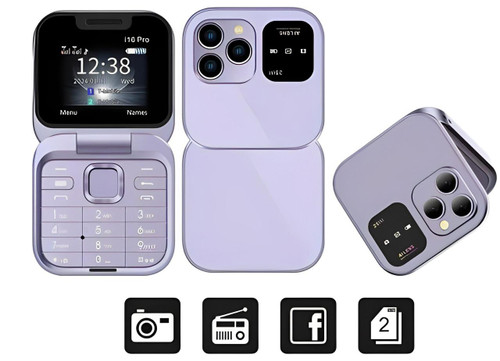 Compact Dual SIM Flip Phone