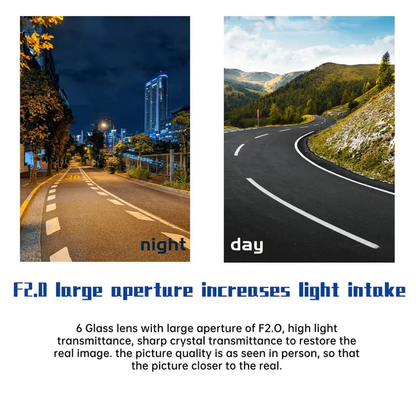 Compact 4 LCD Front Rear View Dash Camera