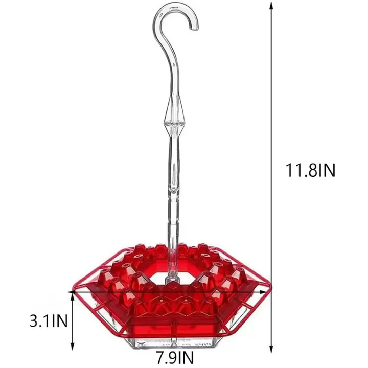 Pest Free Hummingbird Feeder, Hanging Garden Hook