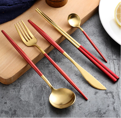 Elegant 24-Piece Silverware Flatware Set for Dining