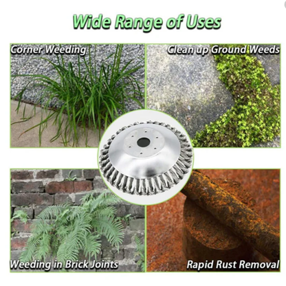 Heavy Duty Garden Weed Scraper Brush