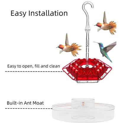 Pest Free Hummingbird Feeder, Hanging Garden Hook