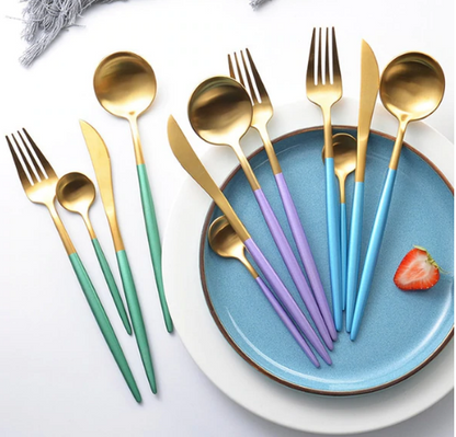 Elegant 24-Piece Silverware Flatware Set for Dining