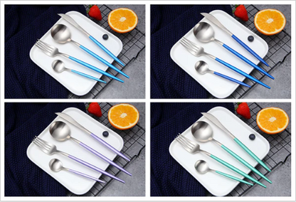 Elegant 24-Piece Silverware Flatware Set for Dining