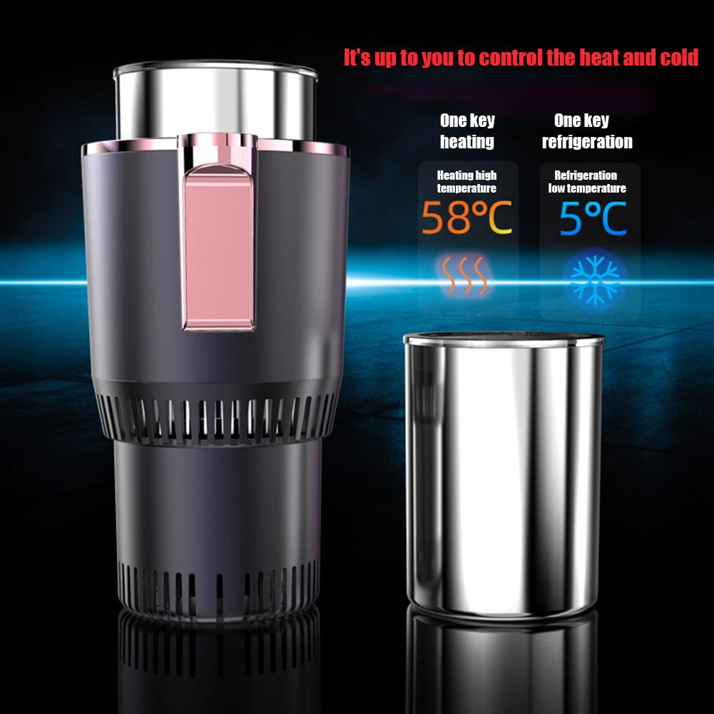 Dual Function Car Mug Holder Heater Cooler