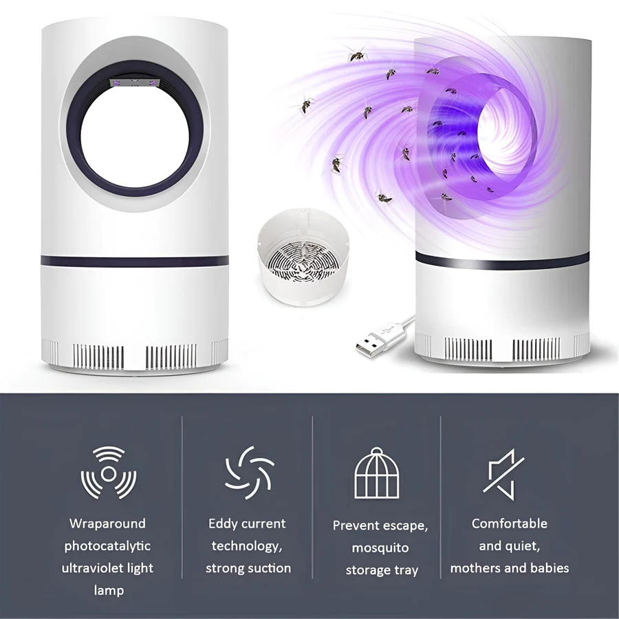 Effective UV Bug Zapper Indoor Outdoor Mosquito Trap