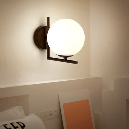Stylish Round Glass Wall Light