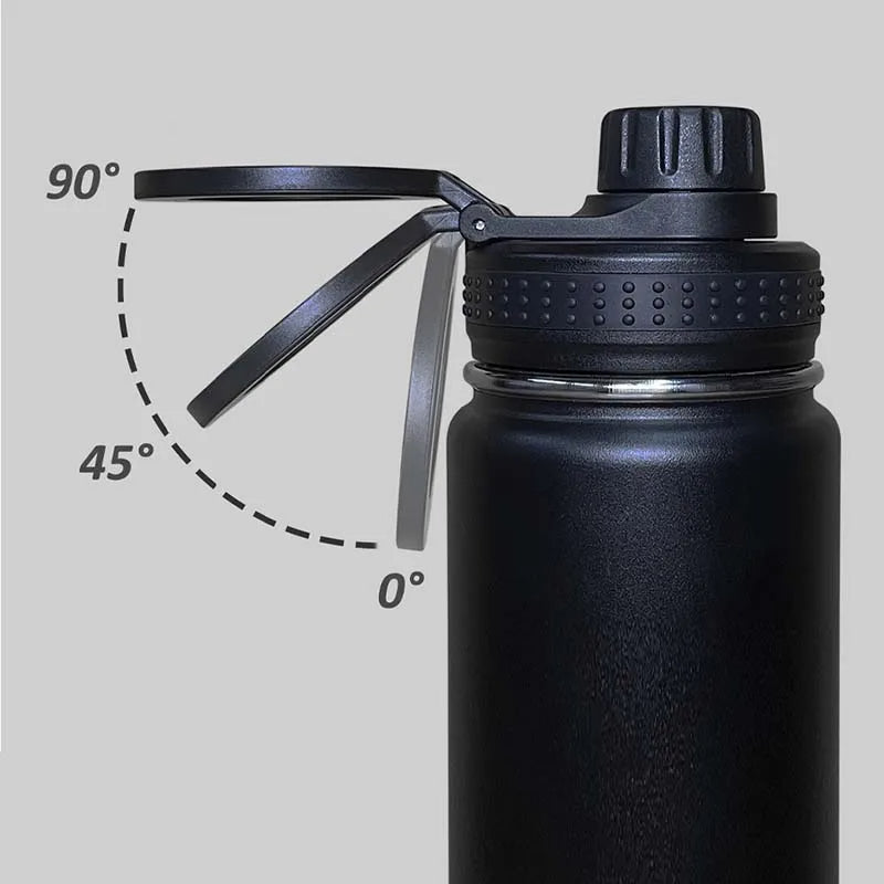 Thermal Stainless Steel Water Bottle with Phone Stand - 750ml