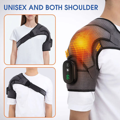 Relaxing Heat Vibration Shoulder Massager