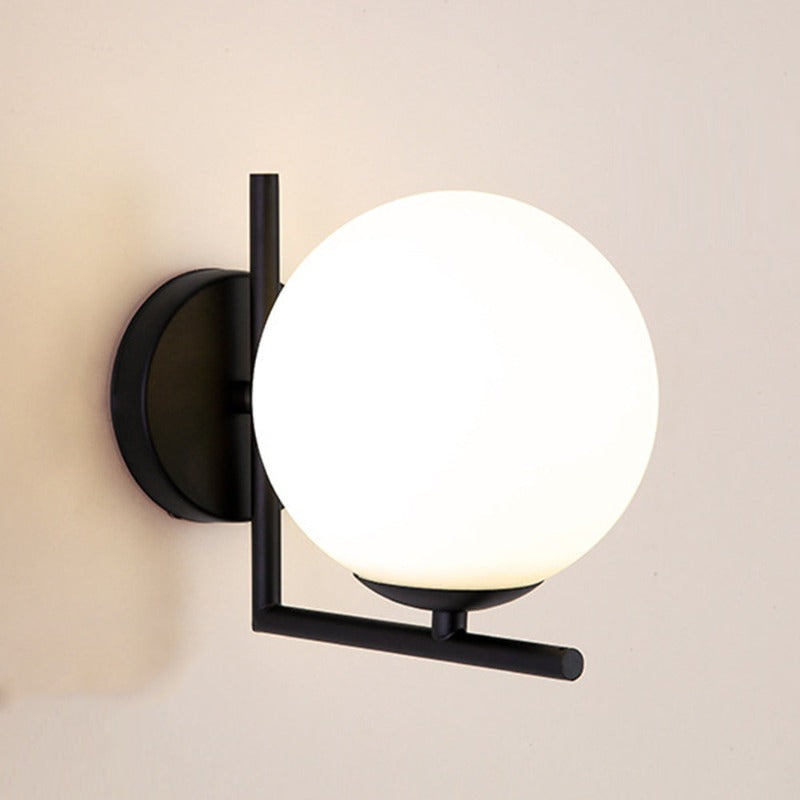 Stylish Round Glass Wall Light