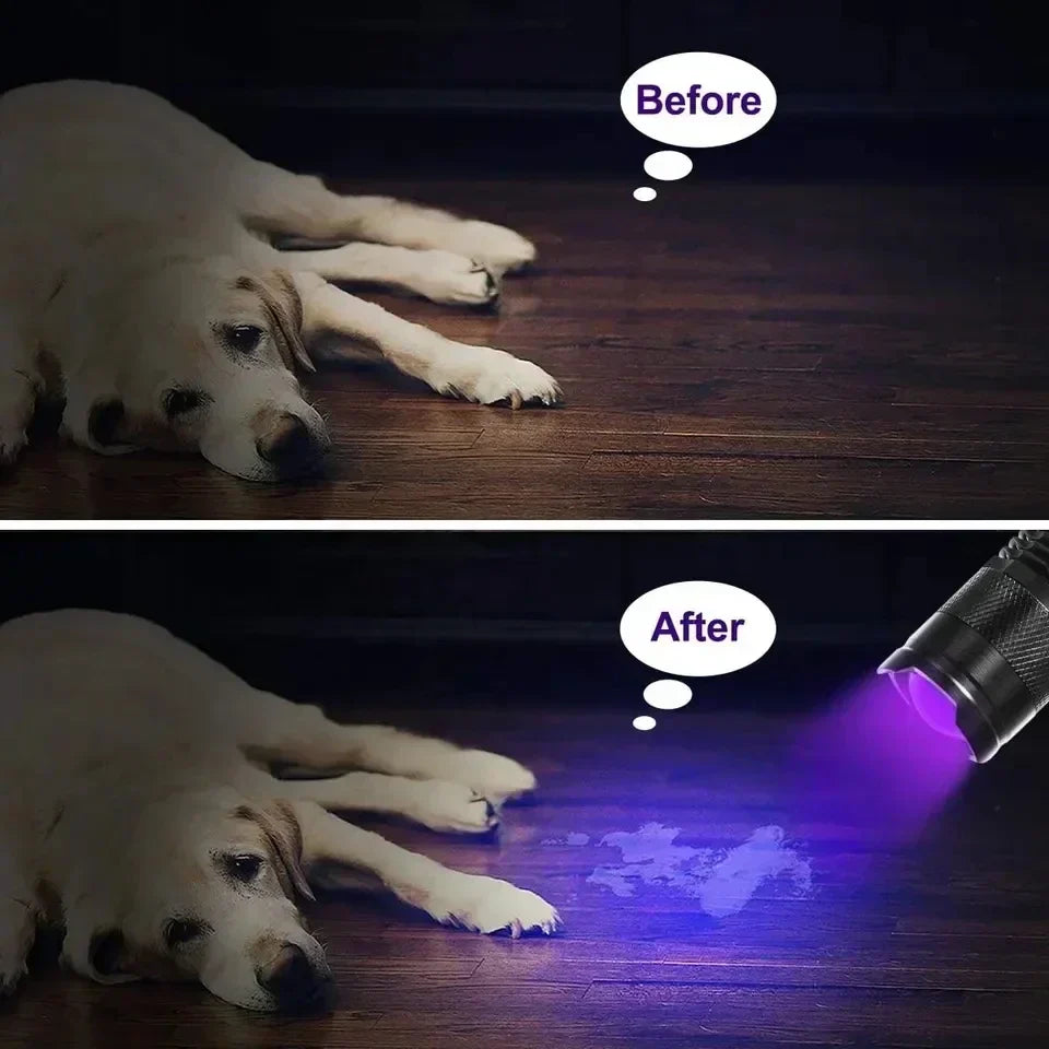 Pet Stain Detector LED Black Light Flashlight