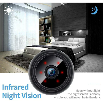 Compact Wi-Fi Magnetic Spy Camera with Live Audio Video